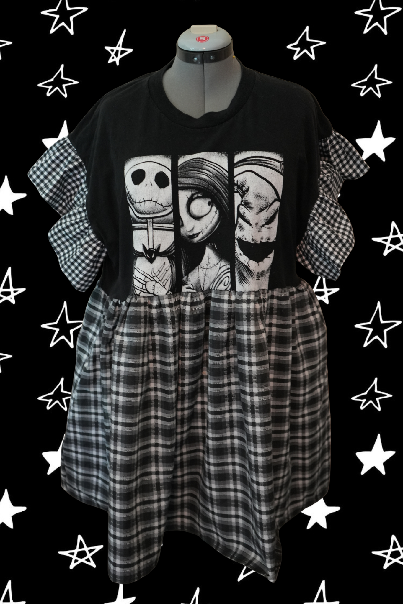 Upcycled Nightmare Icons Dress