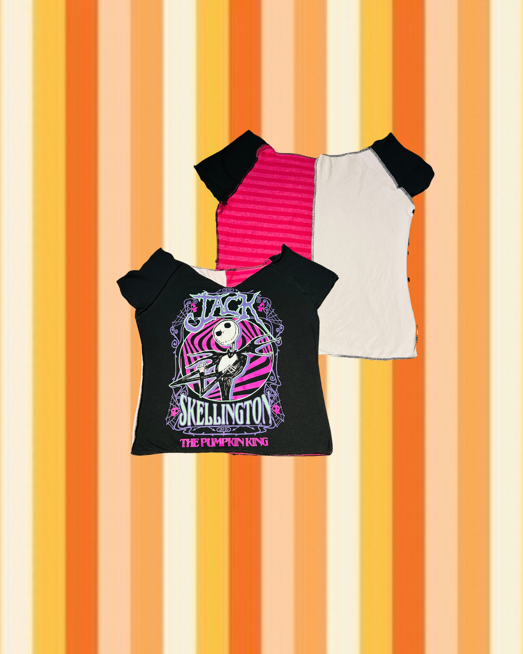 pumpkin king magenta striped top