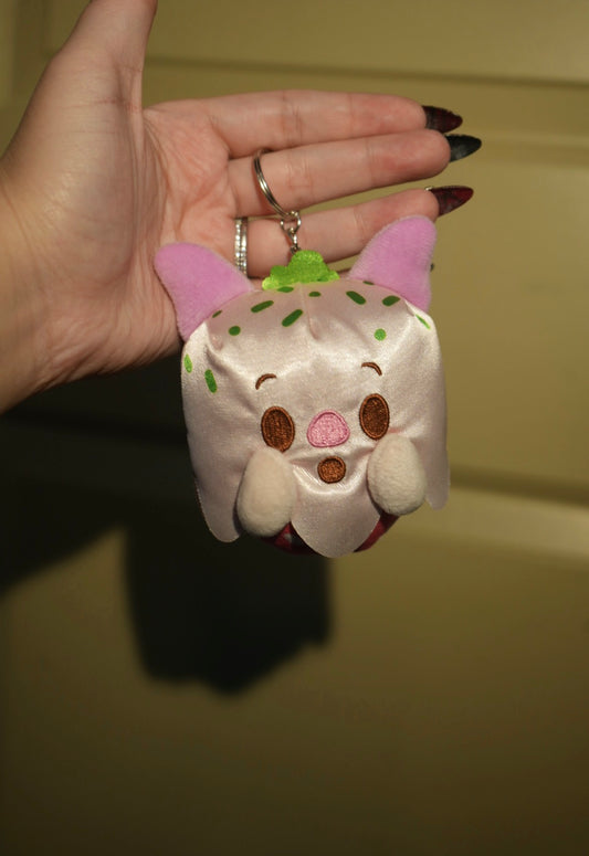 ghost piggyberry bag charm 🍓👻🔗